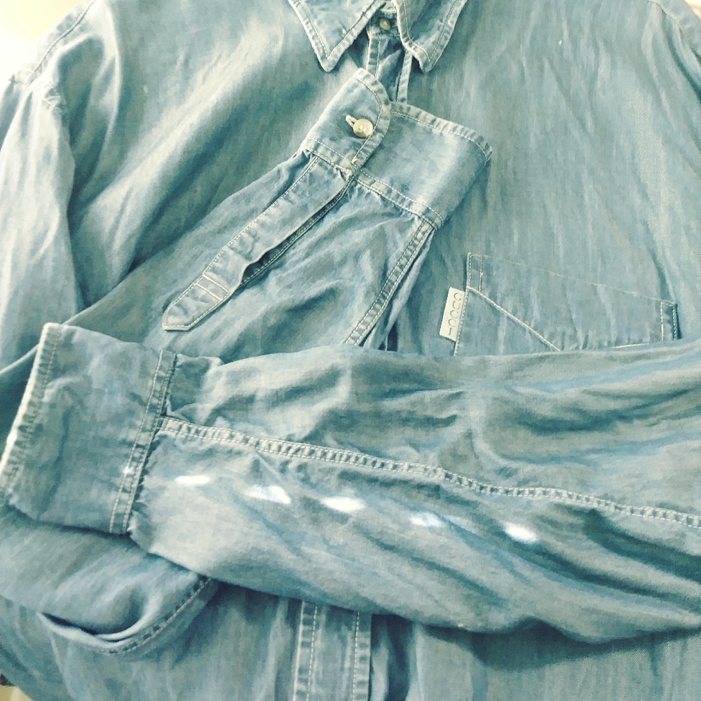 GUCCI 🌴 Large Men Designer Jean Shirt🌴 - Picture 7 of 7